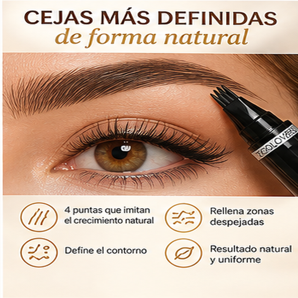 Zorien BrowDefine™ | Lápiz de Cejas de 4 Puntas